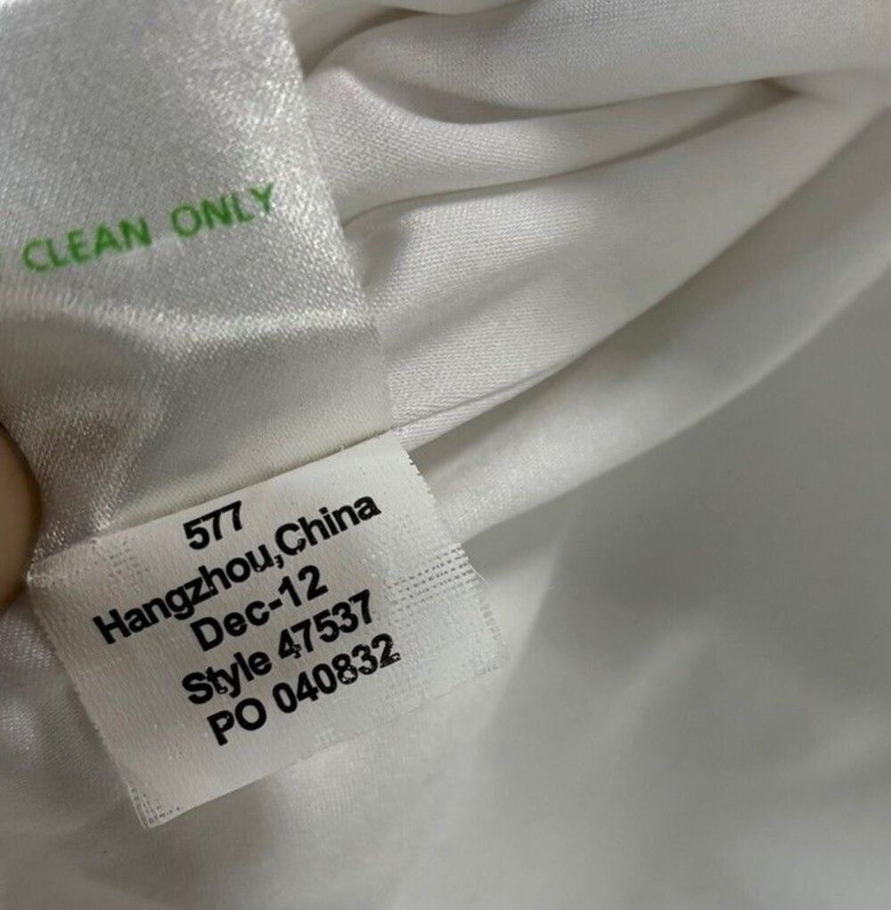 Lilly Pulitzer Henley Dress Womens 0 Cream Gold Metallic Stripe Organza Preppy - Picture 11 of 13
